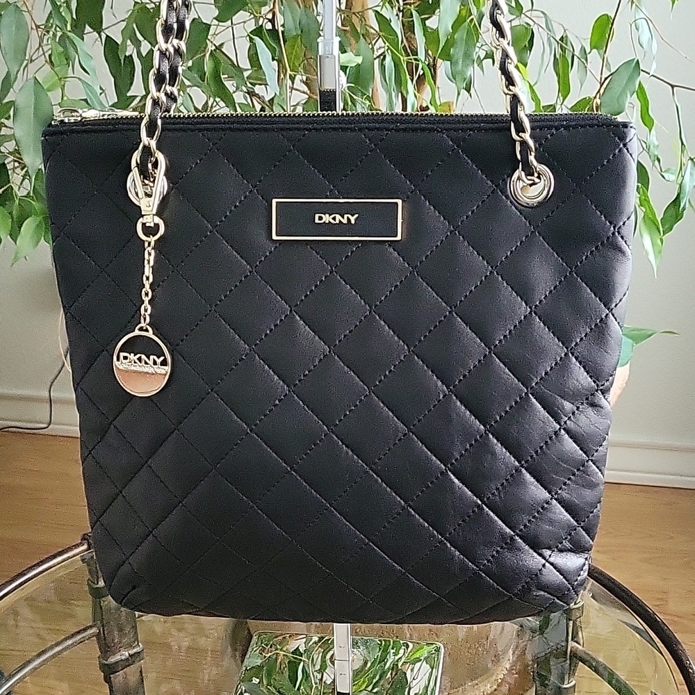 DKNY Black Quilted Women's Bag